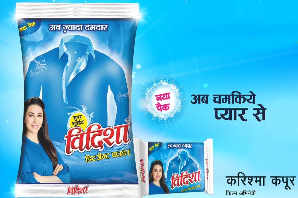  Vidisha Detergent Powder; Fragrant Remove Stubborn Stain Contains Enzymes Surfactant 